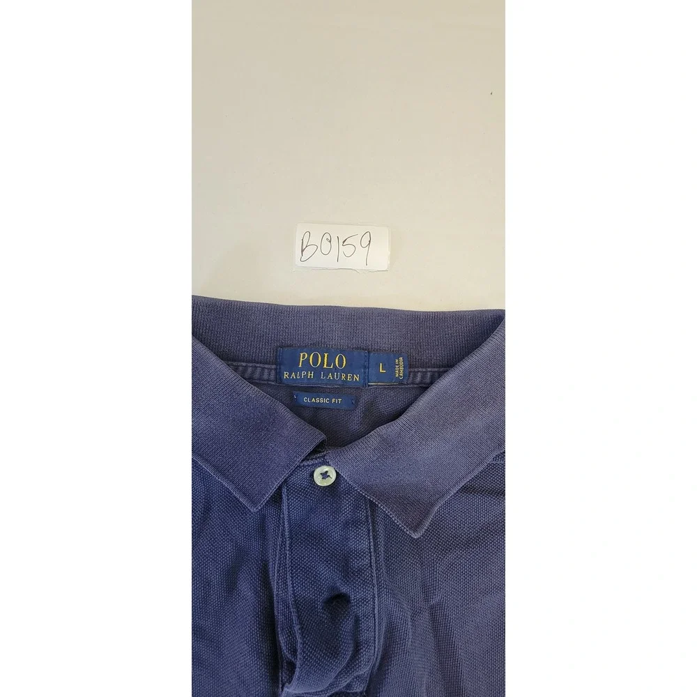 Polo Ralph Lauren Classic Fit‎ Blue Polo Shirt Men's Large Short Sleeve